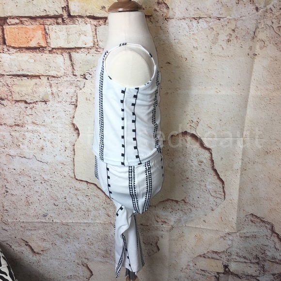 ❌ White Black Retro Barbie 2PC Pant Set - Picture 15 of 16